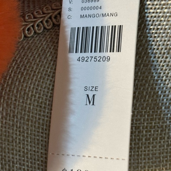 DRA Los Angeles NWT Mango Fur Jacket Anthropologie Size M - Picture 9 of 10